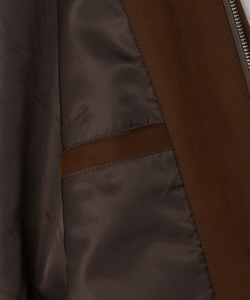 SHIPS any（シップス エニィ）の「SHIPS any: フェイクスエード(ポリエステル) バックタック ドロスト ショート ブルゾン◇（ブルゾン・メンズ・ブラック/ブラウン・LARGE/MEDIUM）」の17枚目の写真