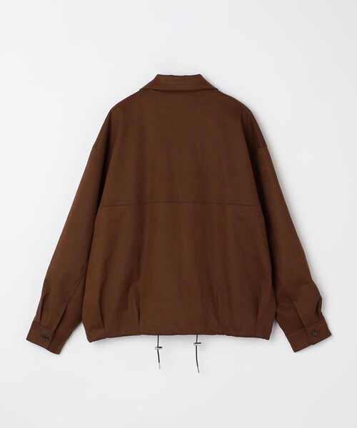 SHIPS any（シップス エニィ）の「SHIPS any: フェイクスエード(ポリエステル) バックタック ドロスト ショート ブルゾン◇（ブルゾン・メンズ・ブラック/ブラウン・LARGE/MEDIUM）」の22枚目の写真