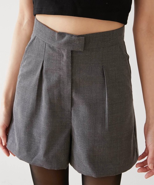 Luan（ルアン）の「【Luan】GLEN CHECK SHORT PANTS/グレンチェックショートパンツ（その他パンツ・レディース・ブラウン/グレー・1/0）」の18枚目の写真