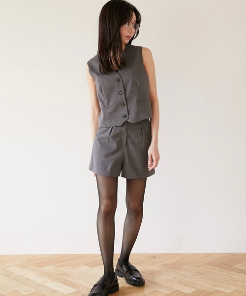 Luan（ルアン）の「【Luan】GLEN CHECK SHORT PANTS/グレンチェックショートパンツ（その他パンツ・レディース・ブラウン/グレー・1/0）」の15枚目の写真