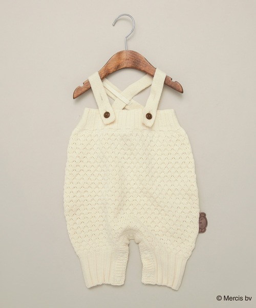 BRANSHES（ブランシェス）の「【boris/ボリス】ニットサロペット（その他ベビーウェア・キッズ・ブラウン/アイボリー・80）」の7枚目の写真