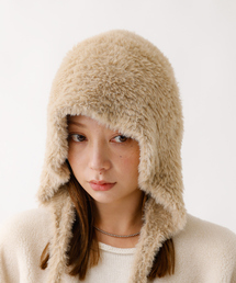 Ruben | 【RUBEN/ルーベン】RUS-8355/シャギーボンネット/SHAGGY BONNET/帽子/もこもこ/ふわふわ【WEB限定】(ニットキャップ/ビーニー)