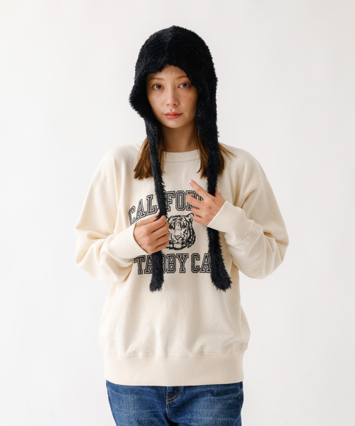 Ruben(ルーベン)の「【RUBEN/ルーベン】RUS-8355/シャギーボンネット/SHAGGY BONNET/帽子/もこもこ/ふわふわ【WEB限定】(ニットキャップ/ビーニー・レディース・ブラック/ベージュ/アイボリー・フリー)」の4枚目の写真