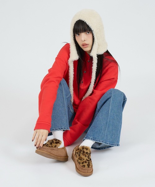 Ruben(ルーベン)の「【RUBEN/ルーベン】RUS-8355/シャギーボンネット/SHAGGY BONNET/帽子/もこもこ/ふわふわ【WEB限定】(ニットキャップ/ビーニー・レディース・ブラック/ベージュ/アイボリー・フリー)」の16枚目の写真