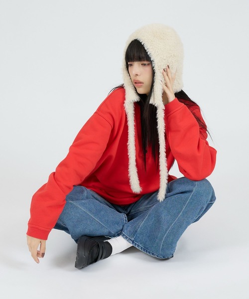 Ruben(ルーベン)の「【RUBEN/ルーベン】RUS-8355/シャギーボンネット/SHAGGY BONNET/帽子/もこもこ/ふわふわ【WEB限定】(ニットキャップ/ビーニー・レディース・ブラック/ベージュ/アイボリー・フリー)」の19枚目の写真