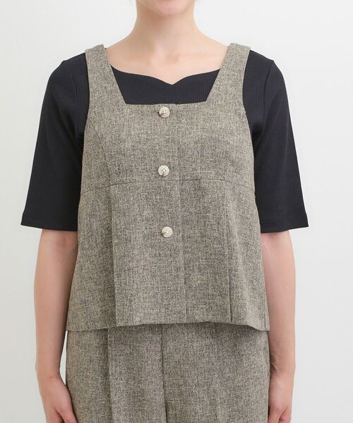 DRESKIP(ドレスキップ)の「【2点セット】着るだけで決まる クラシカルなツイード調セットアップ(セットアップ・レディース・ブラック系3/グレー系3/ベージュ系3・01/02/03/04)」の18枚目の写真