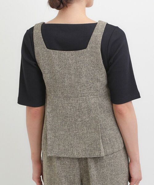 DRESKIP(ドレスキップ)の「【2点セット】着るだけで決まる クラシカルなツイード調セットアップ(セットアップ・レディース・ブラック系3/グレー系3/ベージュ系3・01/02/03/04)」の20枚目の写真