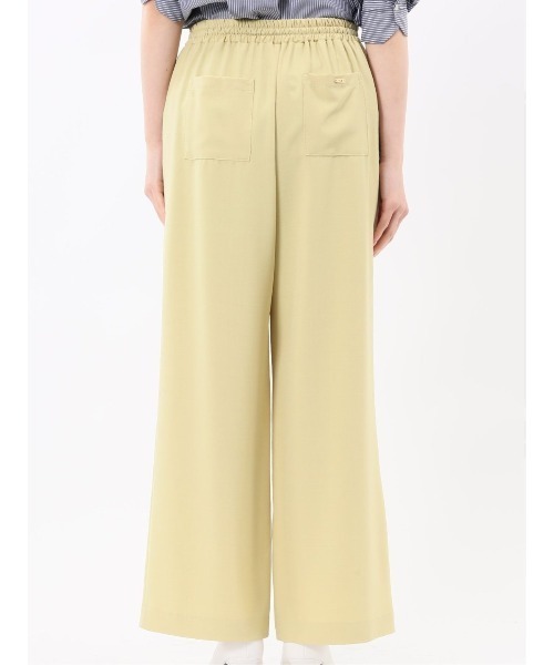 m.f.editorial（エムエフエディトリアル）の「【ストレッチ UVカット イージーケア】m.f.エディトリアル レディース ドライタッチ カルゼ イージーパンツ（スラックス・レディース・イエロー/サックスブルー・LARGE/MEDIUM）」の11枚目の写真