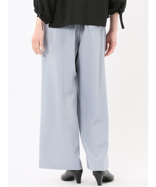 m.f.editorial（エムエフエディトリアル）の「【ストレッチ UVカット イージーケア】m.f.エディトリアル レディース ドライタッチ カルゼ イージーパンツ（スラックス・レディース・イエロー/サックスブルー・LARGE/MEDIUM）」の16枚目の写真