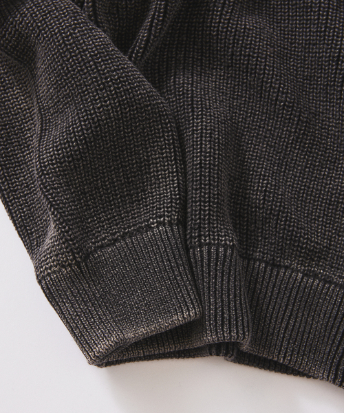 JOURNAL STANDARD relume（ジャーナルスタンダード　レリューム）の「フェードコットン ヘンリーネックニット（ニット/セーター・メンズ・ボルドー/グリーン/ブラウン/ブラック・LARGE/MEDIUM）」の10枚目の写真