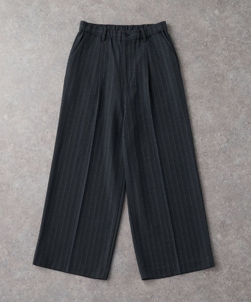 CIYOT(シヨウト)の「【CIYOT-シヨウト-】ラスターレスウールライクワンタックワイドパンツ【セットアップ対応】(スラックス・メンズ・ブラウン/ダークグレー/ブラック系/ブラック/チャコールグレー/グレー・S/M/L)」の10枚目の写真