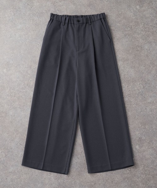 CIYOT(シヨウト)の「【CIYOT-シヨウト-】ラスターレスウールライクワンタックワイドパンツ【セットアップ対応】(スラックス・メンズ・ブラウン/ダークグレー/ブラック系/ブラック/チャコールグレー/グレー・S/M/L)」の11枚目の写真