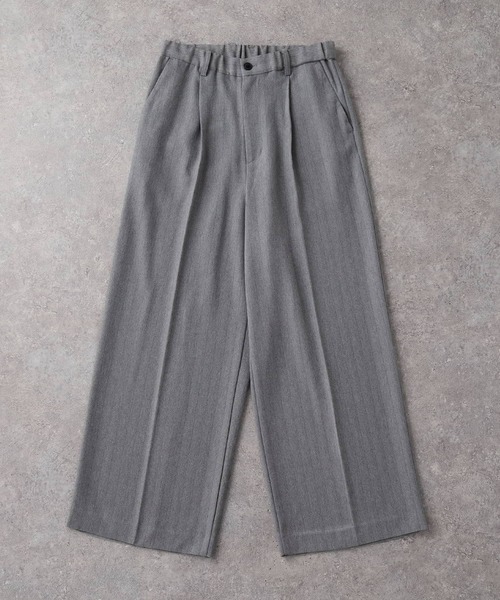 CIYOT(シヨウト)の「【CIYOT-シヨウト-】ラスターレスウールライクワンタックワイドパンツ【セットアップ対応】(スラックス・メンズ・ブラウン/ダークグレー/ブラック系/ブラック/チャコールグレー/グレー・S/M/L)」の9枚目の写真