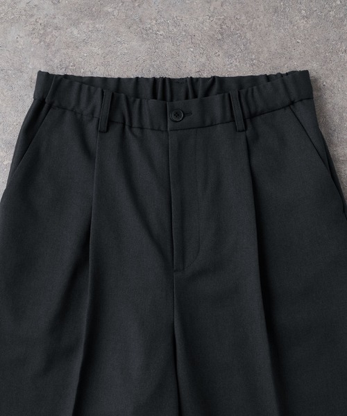 CIYOT(シヨウト)の「【CIYOT-シヨウト-】ラスターレスウールライクワンタックワイドパンツ【セットアップ対応】(スラックス・メンズ・ブラウン/ダークグレー/ブラック系/ブラック/チャコールグレー/グレー・S/M/L)」の16枚目の写真