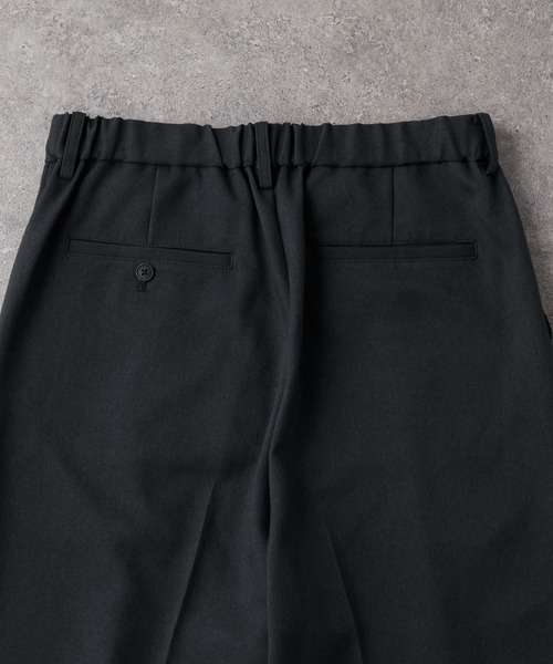CIYOT(シヨウト)の「【CIYOT-シヨウト-】ラスターレスウールライクワンタックワイドパンツ【セットアップ対応】(スラックス・メンズ・ブラウン/ダークグレー/ブラック系/ブラック/チャコールグレー/グレー・S/M/L)」の14枚目の写真