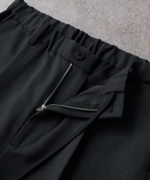 CIYOT(シヨウト)の「【CIYOT-シヨウト-】ラスターレスウールライクワンタックワイドパンツ【セットアップ対応】(スラックス・メンズ・ブラウン/ダークグレー/ブラック系/ブラック/チャコールグレー/グレー・S/M/L)」の13枚目の写真