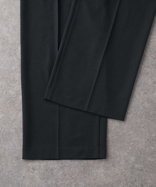 CIYOT(シヨウト)の「【CIYOT-シヨウト-】ラスターレスウールライクワンタックワイドパンツ【セットアップ対応】(スラックス・メンズ・ブラウン/ダークグレー/ブラック系/ブラック/チャコールグレー/グレー・S/M/L)」の15枚目の写真