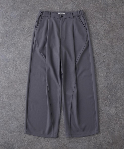 MONO-MART(モノマート)の「ウールライク カーブセミワイドタックスラックス(その他パンツ・メンズ・ライトグレー/モカ/ネイビー/ダークグレー/アイボリー/ブラック・L/M/S)」の20枚目の写真