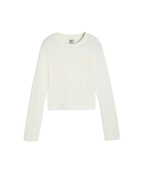 PUMA(プーマ)の「PUMA PUMA x ROSE SLIM LONGSLEEVE TEE(プーマ プーマ x ロゼ スリム ロングスリーブ Tシャツ)(Tシャツ/カットソー・レディース・ホワイト系/ブラック系・SMALL/MEDIUM/LARGE)」の3枚目の写真