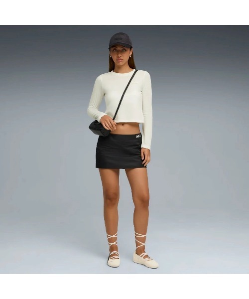 PUMA(プーマ)の「PUMA PUMA x ROSE SLIM LONGSLEEVE TEE(プーマ プーマ x ロゼ スリム ロングスリーブ Tシャツ)(Tシャツ/カットソー・レディース・ホワイト系/ブラック系・SMALL/MEDIUM/LARGE)」の8枚目の写真