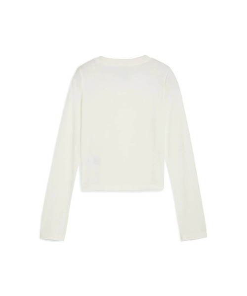 PUMA(プーマ)の「PUMA PUMA x ROSE SLIM LONGSLEEVE TEE(プーマ プーマ x ロゼ スリム ロングスリーブ Tシャツ)(Tシャツ/カットソー・レディース・ホワイト系/ブラック系・SMALL/MEDIUM/LARGE)」の4枚目の写真