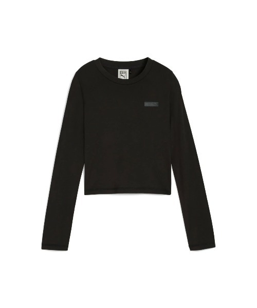 PUMA(プーマ)の「PUMA PUMA x ROSE SLIM LONGSLEEVE TEE(プーマ プーマ x ロゼ スリム ロングスリーブ Tシャツ)(Tシャツ/カットソー・レディース・ホワイト系/ブラック系・SMALL/MEDIUM/LARGE)」の9枚目の写真