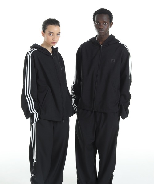 Y-3 HOODED TRACK TOP 3-STRIPES（ブルゾン）｜Y-3（ワイスリー）の