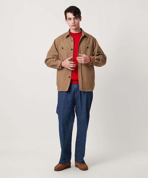 UNITED ARROWS（ユナイテッドアローズ）の「ツイードライク ダブルポケット オーバー シャツ（シャツ/ブラウス・メンズ・ブラウン系/グレー系・XL/L/M/S）」の3枚目の写真