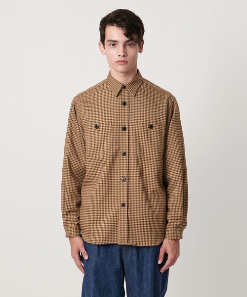 ユナイテッドアローズ × ハリスツイード　ワイドシルエットCPOシャツジャケット ユナイテッドアローズ × ハリスツイード ワイドシルエットCPOシャツ