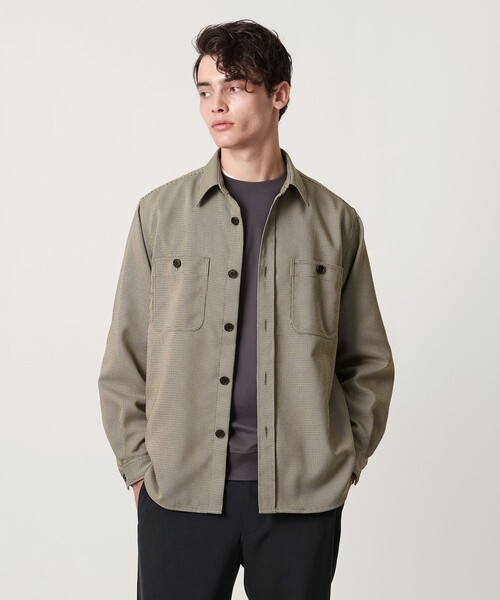 UNITED ARROWS（ユナイテッドアローズ）の「ツイードライク ダブルポケット オーバー シャツ（シャツ/ブラウス・メンズ・ブラウン系/グレー系・XL/L/M/S）」の8枚目の写真