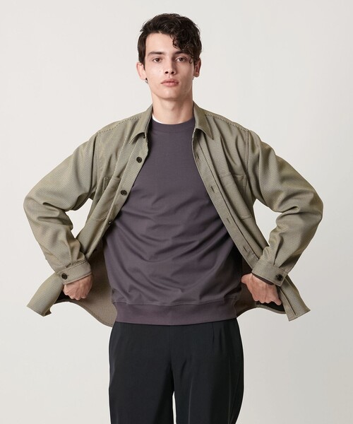 UNITED ARROWS（ユナイテッドアローズ）の「ツイードライク ダブルポケット オーバー シャツ（シャツ/ブラウス・メンズ・ブラウン系/グレー系・XL/L/M/S）」の9枚目の写真