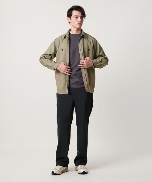 UNITED ARROWS（ユナイテッドアローズ）の「ツイードライク ダブルポケット オーバー シャツ（シャツ/ブラウス・メンズ・ブラウン系/グレー系・XL/L/M/S）」の10枚目の写真