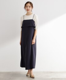 【カセット服】洗えるAラインキャミワンピース