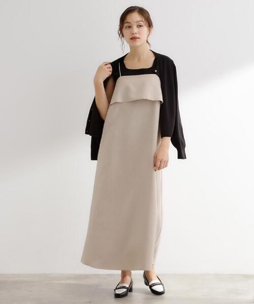 grove（グローブ）の「【カセット服】洗えるAラインキャミワンピース（ワンピース・レディース・ブラウン系その他/ネイビー系5/ライトベージュ・02/03/01/05/04）」の11枚目の写真