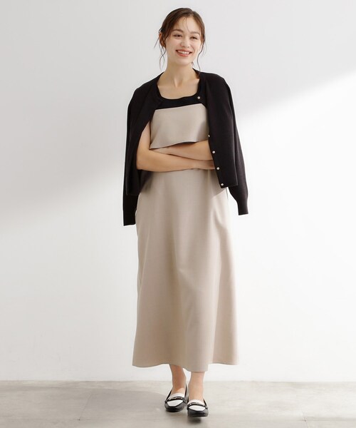 grove（グローブ）の「【カセット服】洗えるAラインキャミワンピース（ワンピース・レディース・ブラウン系その他/ネイビー系5/ライトベージュ・02/03/01/05/04）」の13枚目の写真