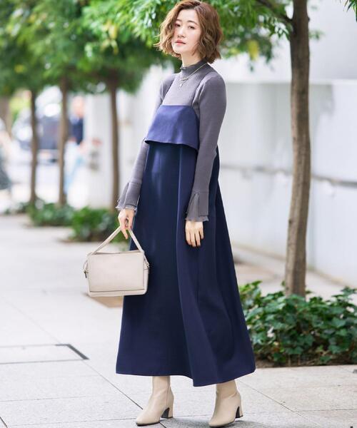 grove（グローブ）の「【カセット服】洗えるAラインキャミワンピース（ワンピース・レディース・ブラウン系その他/ネイビー系5/ライトベージュ・02/03/01/05/04）」の16枚目の写真