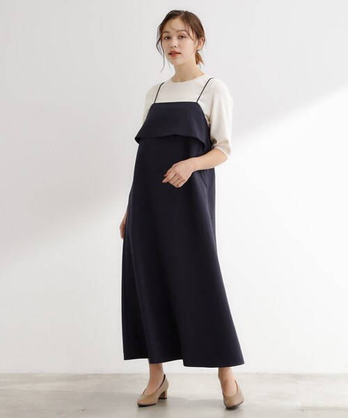 grove（グローブ）の「【カセット服】洗えるAラインキャミワンピース（ワンピース・レディース・ブラウン系その他/ネイビー系5/ライトベージュ・02/03/01/05/04）」の18枚目の写真