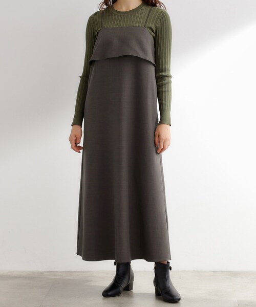 grove（グローブ）の「【カセット服】洗えるAラインキャミワンピース（ワンピース・レディース・ブラウン系その他/ネイビー系5/ライトベージュ・02/03/01/05/04）」の21枚目の写真