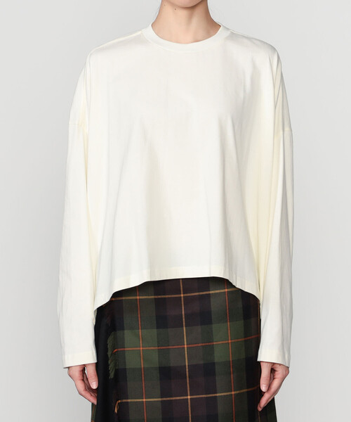 alvana（アルヴァナ）の「alvana | コットン ロングスリーブTシャツ WOMEN（Tシャツ/カットソー・レディース・パープル/ブラック/ホワイト・1）」の9枚目の写真