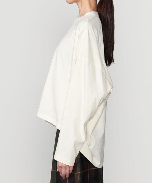 alvana（アルヴァナ）の「alvana | コットン ロングスリーブTシャツ WOMEN（Tシャツ/カットソー・レディース・パープル/ブラック/ホワイト・1）」の10枚目の写真