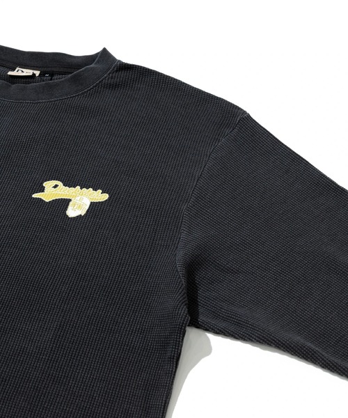 go slow caravan(ゴースローキャラバン)の「Duckster/ダックスター ヴィンテージ調 ワッフル L/S TEE(Timelyhit)(Tシャツ/カットソー・メンズ・ブラック/ホワイト・MEDIUM/X-LARGE/LARGE)」の6枚目の写真