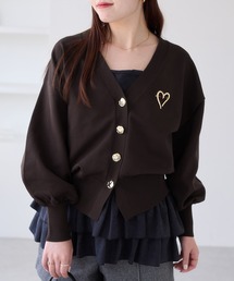 VIS | 【WEB限定】メタル釦オーバーサイズカーディガン(カーディガン/ボレロ)