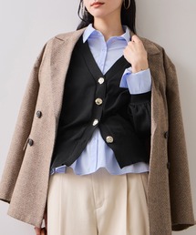 VIS | 【WEB限定】メタル釦オーバーサイズカーディガン(カーディガン/ボレロ)