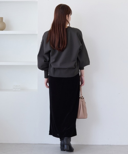 VIS(ビス)の「【WEB限定】メタル釦オーバーサイズカーディガン(カーディガン/ボレロ・レディース・ブラック/チャコールグレー/キナリ/ダークブラウン/ピンク・FREE)」の13枚目の写真