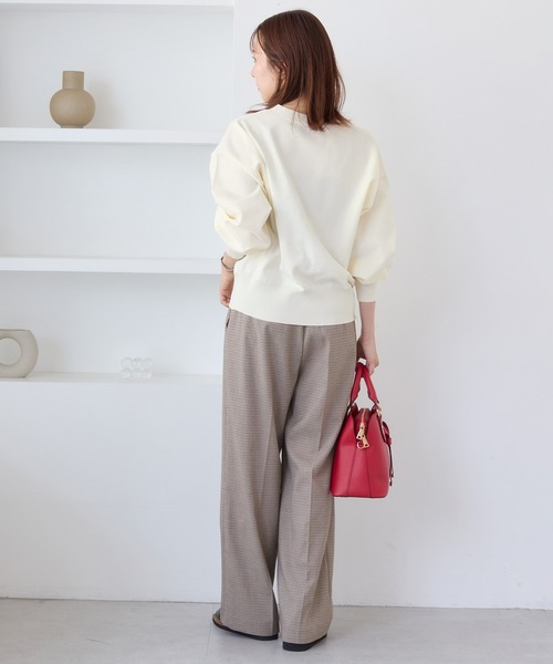 VIS(ビス)の「【WEB限定】メタル釦オーバーサイズカーディガン(カーディガン/ボレロ・レディース・ブラック/チャコールグレー/キナリ/ダークブラウン/ピンク・FREE)」の21枚目の写真