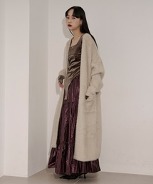shaggy gown シャギーロングカーディガン
