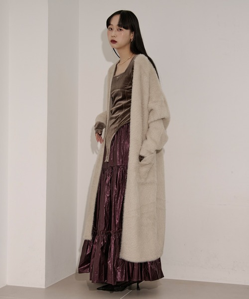 shaggy gown シャギーロングカーディガン（カーディガン/ボレロ