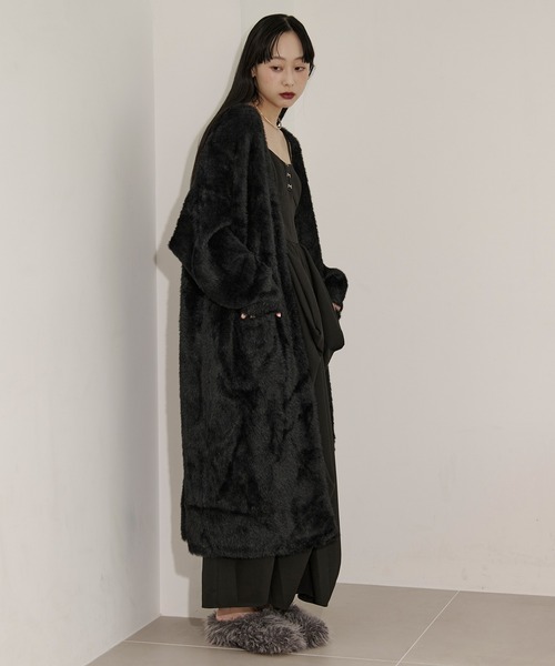 shaggy gown シャギーロングカーディガン（カーディガン/ボレロ