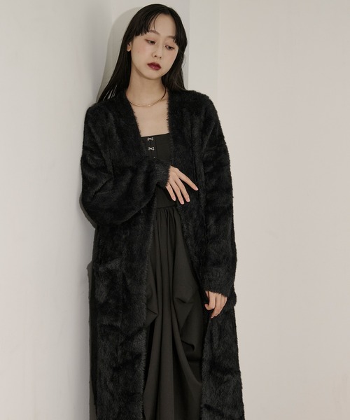 shaggy gown シャギーロングカーディガン（カーディガン/ボレロ