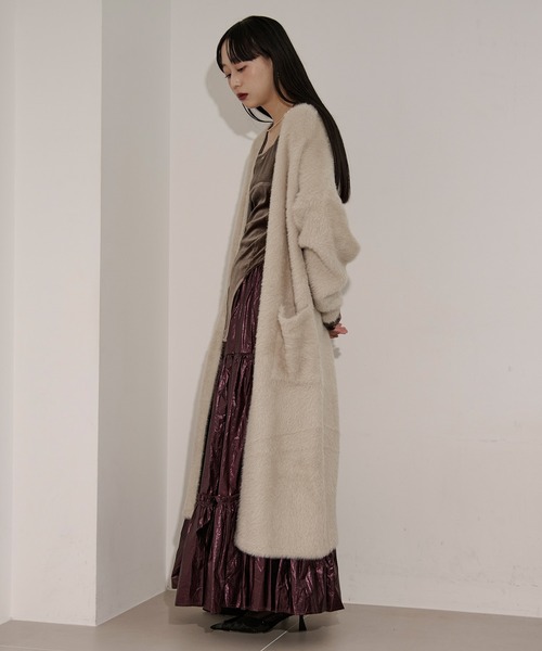 shaggy gown シャギーロングカーディガン（カーディガン/ボレロ